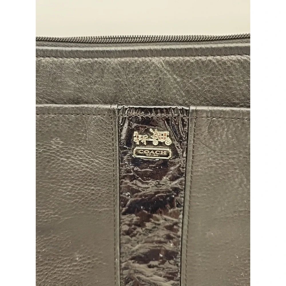 COACH 46913 CHELSEA LEATHER MINI SHOULDER BAG BLACK